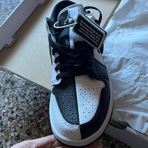 Nike Womens Jordan 1 Low- Black and White